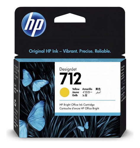Cartucho Hp 712 Amarillo Original 29ml 3ed69a T210 T230 T250