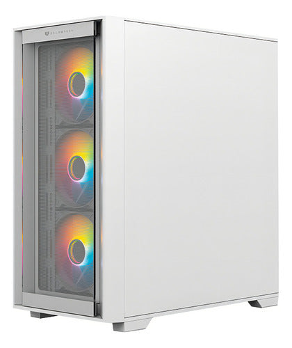 Gabinete Balam Rush Carbono Twin Mate 6000 Rgb Midit Blanco