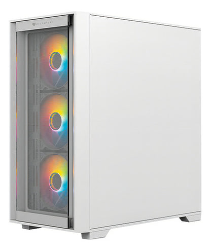 Gabinete Balam Rush Carbono Twin Mate 6000 Rgb Midit Blanco