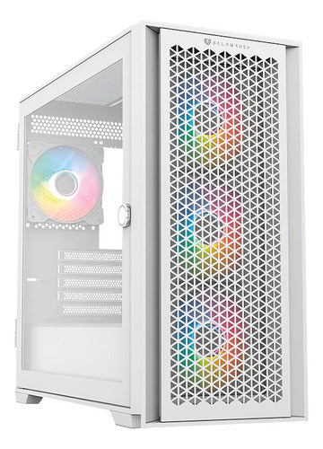 Gabinete Balam Rush Carbono Twin Mate 6000 Rgb Midit Blanco