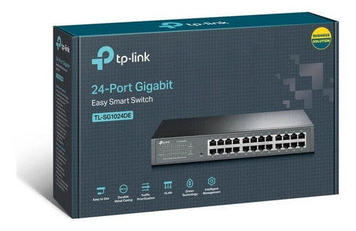Switch Tp-link Gigabit Ethernet Jetstream 24 Puertos 8000ent