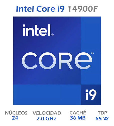 Procesador Intel Core I9-14900f, S-1700, 2.0ghz 24-core 36mb