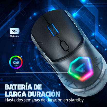 Mouse Gamer Game Factor Óptico Mow700 Bluetooth  26.000dpi
