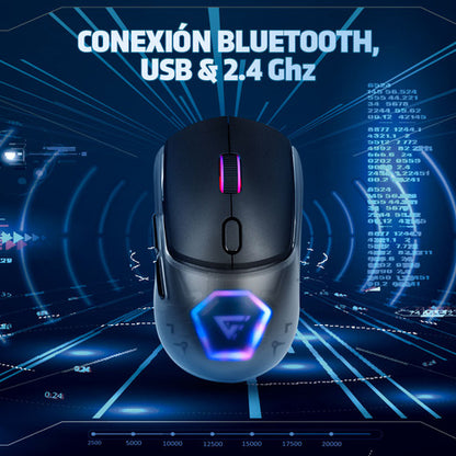 Mouse Gamer Game Factor Óptico Mow700 Bluetooth  26.000dpi