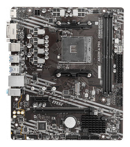 Tarjeta Madre Msi Micro Atx A520m-a Pro, S-am4 64gb Ddr4 Amd