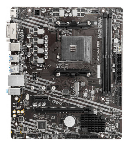 Tarjeta Madre Msi Micro Atx A520m-a Pro, S-am4 64gb Ddr4 Amd