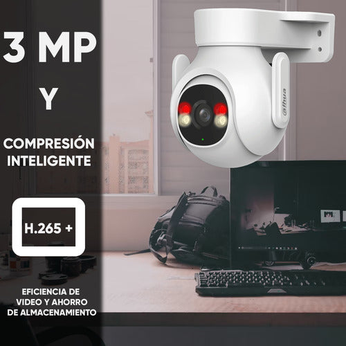 Dahua Camara 360o Wifi Ptz Exterior A39t 3mpx Picoo-a39t-da