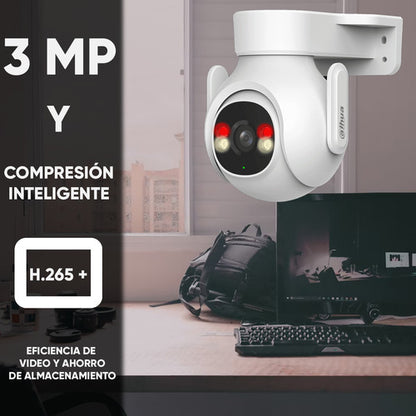 Dahua Camara 360o Wifi Ptz Exterior A39t 3mpx Picoo-a39t-da