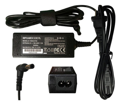 Generico Cargador Para Laptop Ac-toshiba, 65w, 19v