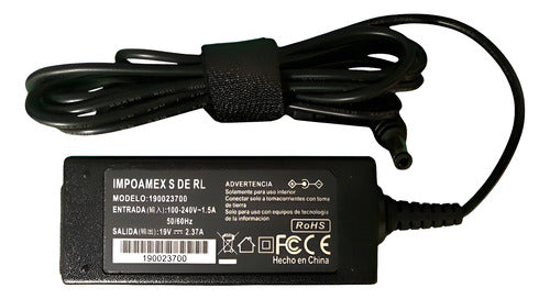 Generico Cargador Para Laptop Ac-toshiba, 65w, 19v