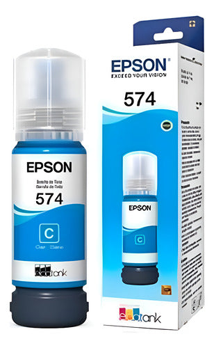 Tanque De Tinta Epson T574 Cian, 70ml, 7.300 Páginas