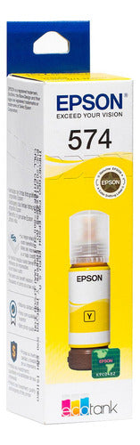 Tanque De Tinta Epson T574 Amarillo, 70ml, 7.300 Páginas