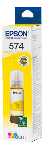 Tanque De Tinta Epson T574 Amarillo, 70ml, 7.300 Páginas