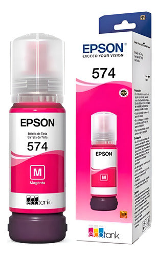 Tanque De Tinta Epson T574 Magenta, 70ml, 7.300 Páginas