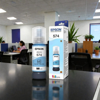 Tanque De Tinta Epson T574 Cian Claro, 70ml, 7.300 Páginas