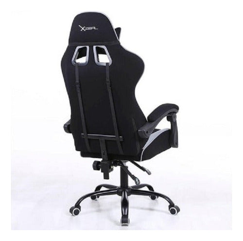 Silla De Escritorio Xzeal Xz20 Gamer Ergonómica  Negra Y Blanca