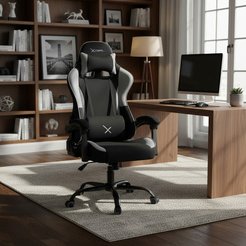 Silla De Escritorio Xzeal Xz20 Gamer Ergonómica  Negra Y Blanca