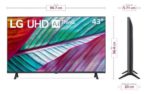 LG Smart Tv Led Ai Thinq Ur78 43  4k Ultra Hd  43ur7800psb