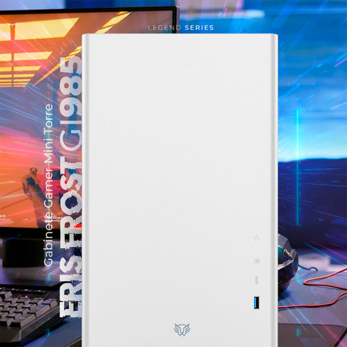 Gabinete Balam Rush Eris Frost Gi985  Micro-tower Blanco