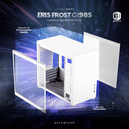 Gabinete Balam Rush Eris Frost Gi985  Micro-tower Blanco