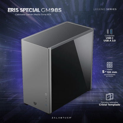 Gabinete Balam Rush Eris Special Gm985 Midi-tower Gris