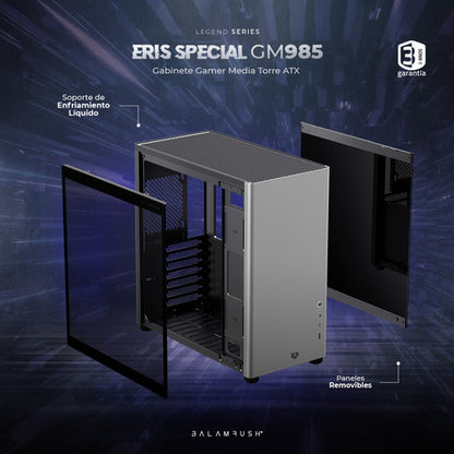 Gabinete Balam Rush Eris Special Gm985 Midi-tower Gris