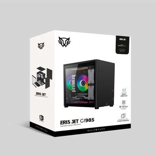 Gabinete Balam Rush Eris Jet Gi985 Micro-tower Negro