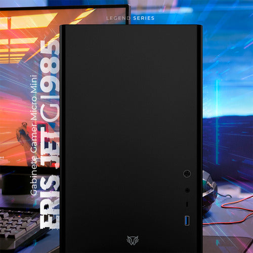Gabinete Balam Rush Eris Jet Gi985 Micro-tower Negro