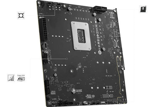 Tarjeta Madre Msi Micro-atx B760m Project Zero S-1700 256gb