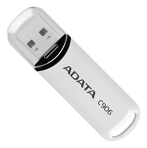 Memoria Usb Adata C906, 64gb Usb 2.0 Lectura 30 Mb/s Blanco