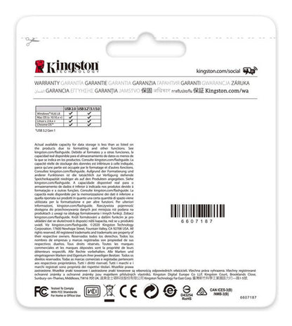 Memoria Usb Kingston Datatraveler Kyson 64gb Usb 3.2 Plata