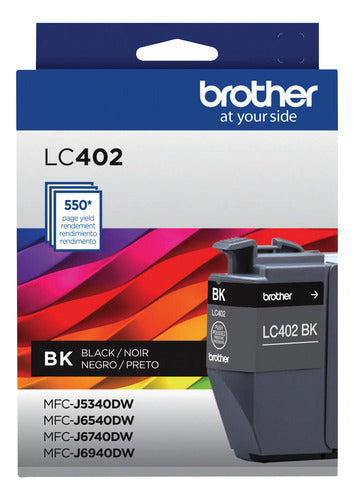 Cartucho Brother Lc402bk Negro, 550 Páginas