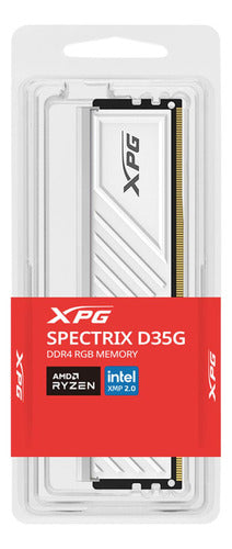 Memoria Ram Xpg Spectrix D35g Rgb Ddr4, 3200mhz, 16gb Blanco