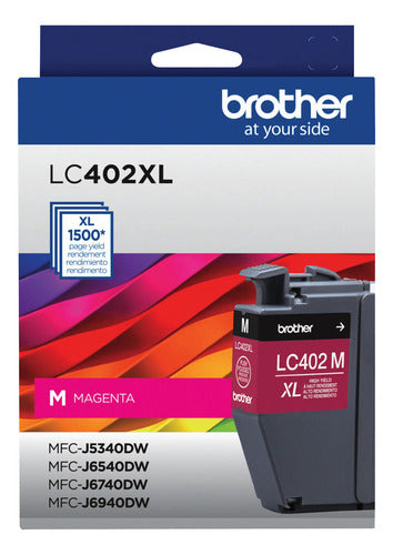 Cartucho Brother Lc402xlms Alto Rendimiento Magenta 1500 Pág