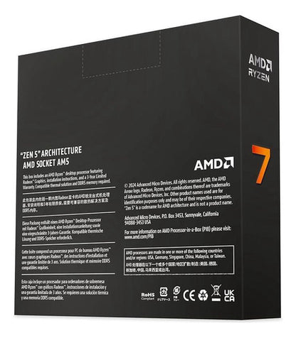 Procesador Amd Ryzen 7 9700x S-am5 5.5 Ghz 8-core, 40 Mb L3