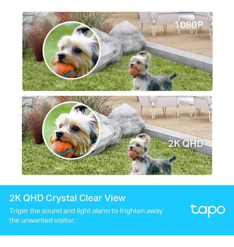 2 Camaras Vigilancia Wifi Tp-link Tapo C420s2 2k Qhd Exterio Blanco