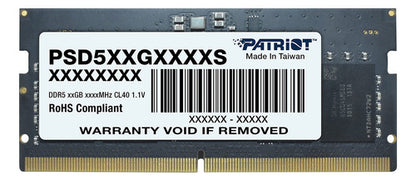 Memoria Ram Patriot Signature Ddr5, 4800mhz, 16gb, So-dimm