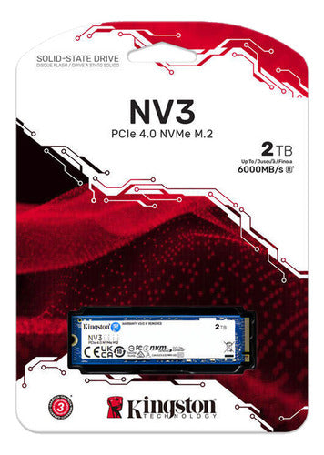 Ssd Kingston Snv3s Nvme 2tb Pci Express 4.0, M.2 Snv3s/2000g