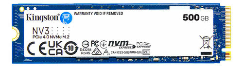 Ssd Kingston Snv3s Nvme, 500gb, Pci Express 4.0, M.2