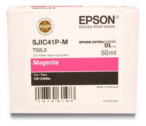 Cartucho Epson C13t52l320 Magenta Original