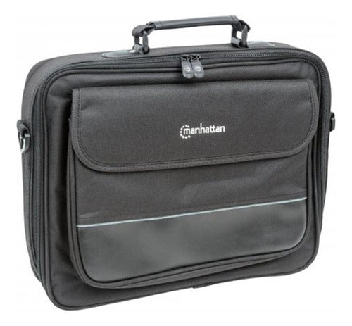 Manhattan Maletín Times Square Para Laptop 15.4 , Negro Negro 15.4   Liso