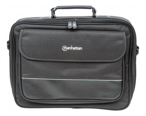 Manhattan Maletín Times Square Para Laptop 15.4 , Negro Negro 15.4   Liso
