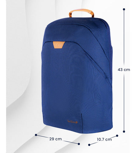 Techzone Mochila De Pet Eco Hero Blue Para Laptop 15.6  Azul