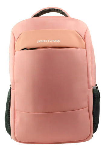 Perfect Choice Mochila Poliéster Fearless Laptop 15.6  Rosa