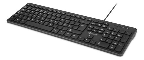 Teclado Slim Getttech Ggk-esmwr-01 Alambrico Hub 2 Usb Port