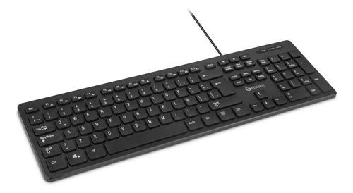 Teclado Slim Getttech Ggk-esmwr-01 Alambrico Hub 2 Usb Port