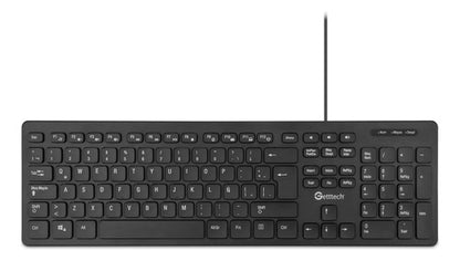 Teclado Slim Getttech Ggk-esmwr-01 Alambrico Hub 2 Usb Port
