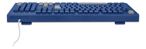 Teclado Getttech Ggk-esmwr-02-bl Alámbrico Conexión Usb Azul