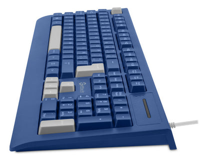 Teclado Getttech Ggk-esmwr-02-bl Alámbrico Conexión Usb Azul