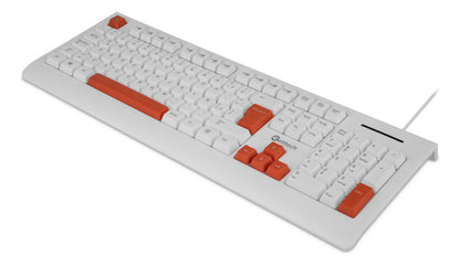 Teclado Getttech Ggk-esmwr-02-wh Alámbrico  Usb Blanco